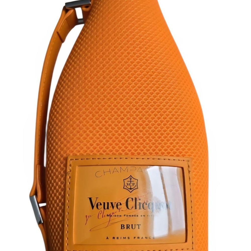 NWT Veuve Clicquot Brut Champagne Ice Jacket Cooler Carrier in orange